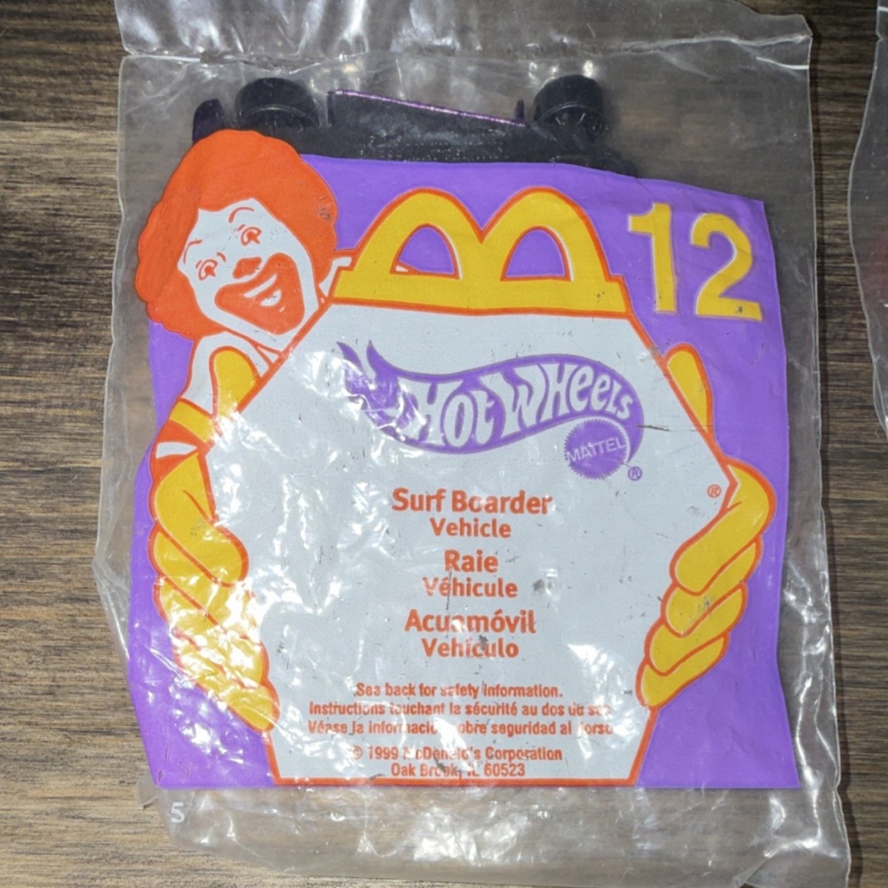 Hot Wheels McDonald's Happy Meal Toy Lot - 1999 NIP - Picture 2 of 11